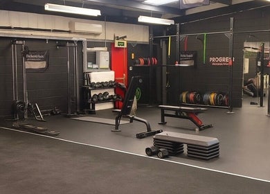 Fitness area at Essential Remedial Massage, DoTheWorkHQ, Walton Summit Centre, Bamber Bridge, England.