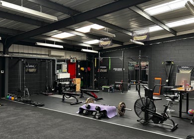 Fitness equipment at Essential Remedial Massage at DoTheWorkHQ, Walton Summit Centre, Bamber Bridge, England, GB.