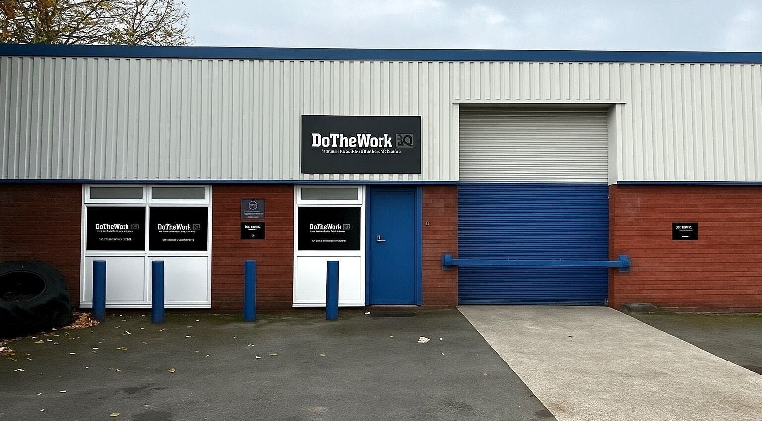 Exterior of Essential Remedial Massage at DoTheWorkHQ in Walton Summit Centre, Bamber Bridge, England, GB.