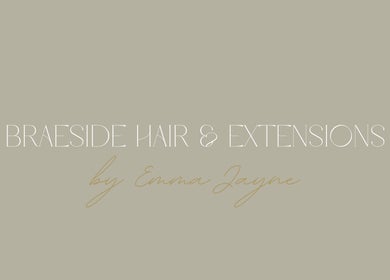 Braeside Hair & Extensions logo in Huddersfield, England, GB features elegant typography.