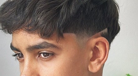 Close-up of modern haircut at Mustafa Cuts, Sala Al Jadida, Rabat-salé-kénitra, MA.