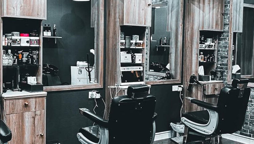 Modern salon chairs and styling area at Classy Salon, Ajman, Ajman, AE, showcasing a stylish interior.