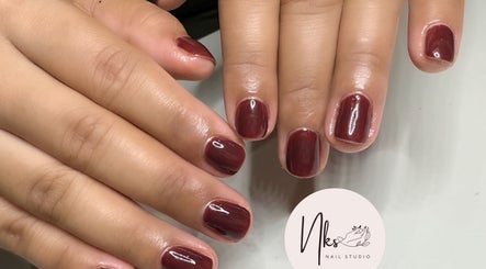 Elegant burgundy nail polish by Nails By Nks, Phnom Penh, Phnom Penh, KH.