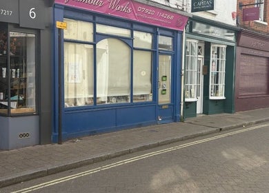 The storefront of Sculpted By Hayley, located in Winchester, England, GB, showcasing a welcoming facade.