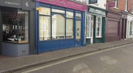 The storefront of Sculpted By Hayley, located in Winchester, England, GB, showcasing a welcoming facade.