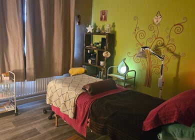 Relaxing treatment room at Pure Acupuncture NI - The Tranquillity Room, Lisburn, Northern Ireland, GB.