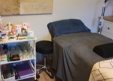 Pure Acupuncture NI - The Tranquillity Room in Lisburn has a serene treatment bed and preparation area.