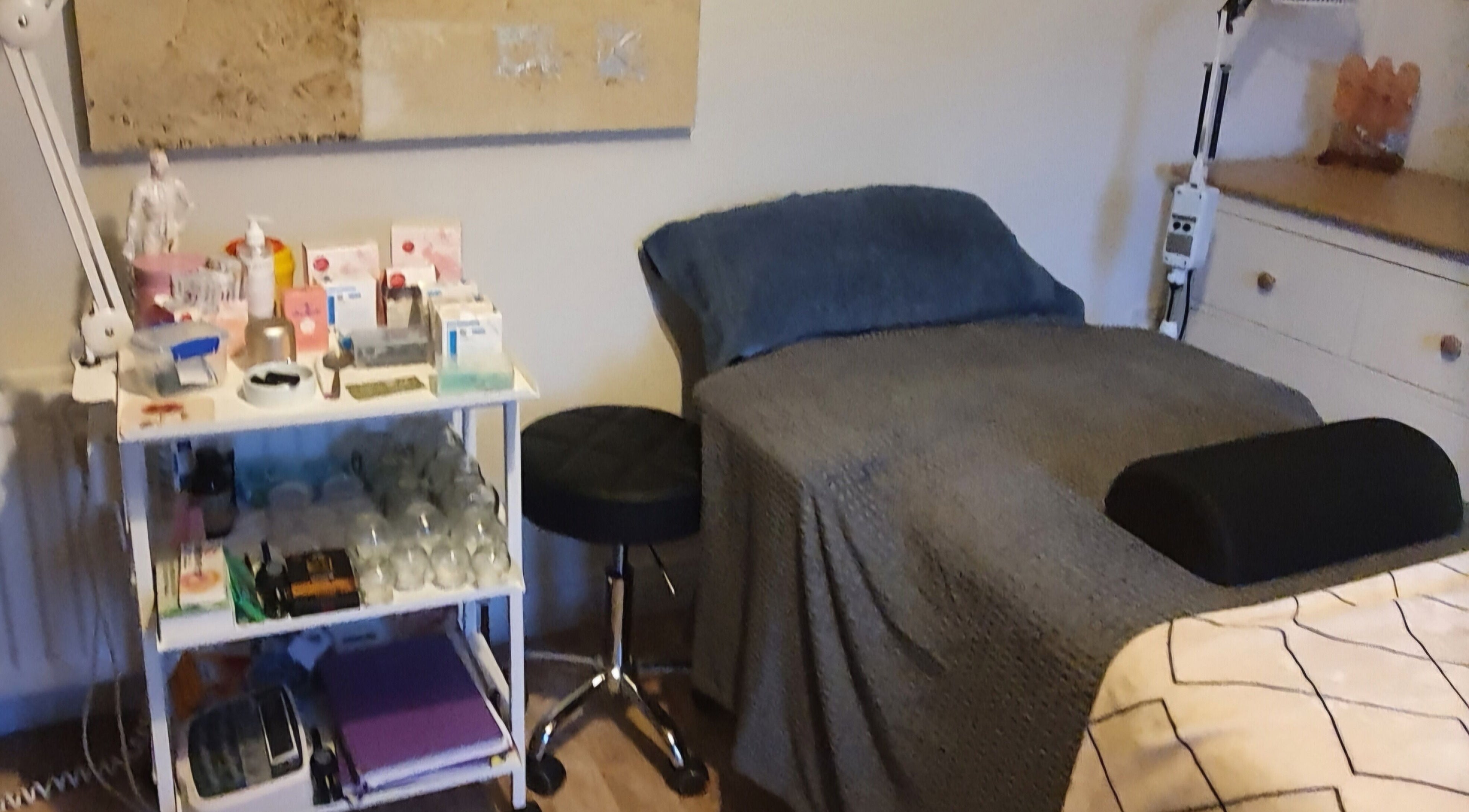 Cosy treatment room at Pure Acupuncture NI - The Tranquillity Room, Lisburn, Northern Ireland, GB.