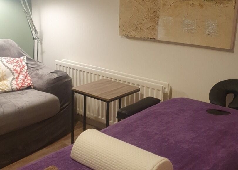 Relaxing therapy room at Pure Acupuncture NI - The Tranquillity Room, Lisburn, Northern Ireland, GB.