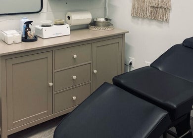 Relax in The Sugar Lounge treatment room, St. Thomas, Ontario, CA; perfect for beauty and wellness.