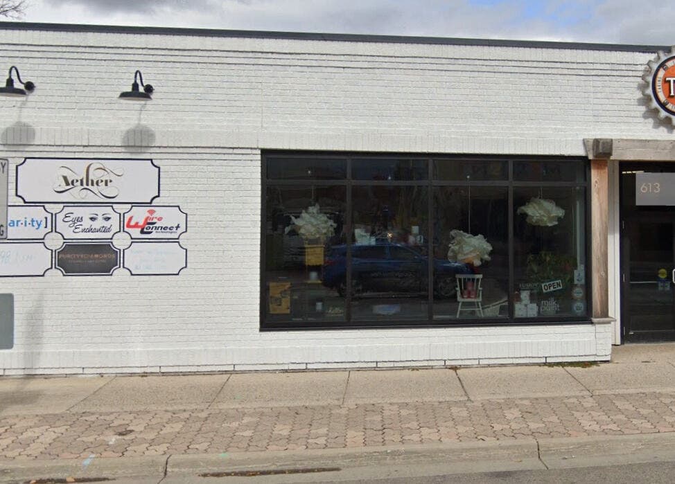 Exterior of The Sugar Lounge at St. Thomas, Ontario, CA showcasing modern design and inviting entrance.