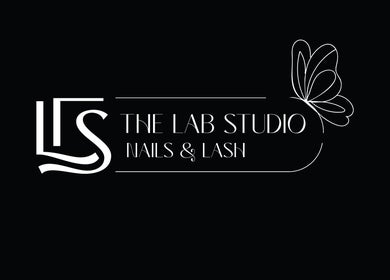 Logo of The Lab Studio Nails & Lash in Washington Township, Ohio, US with elegant butterfly design.