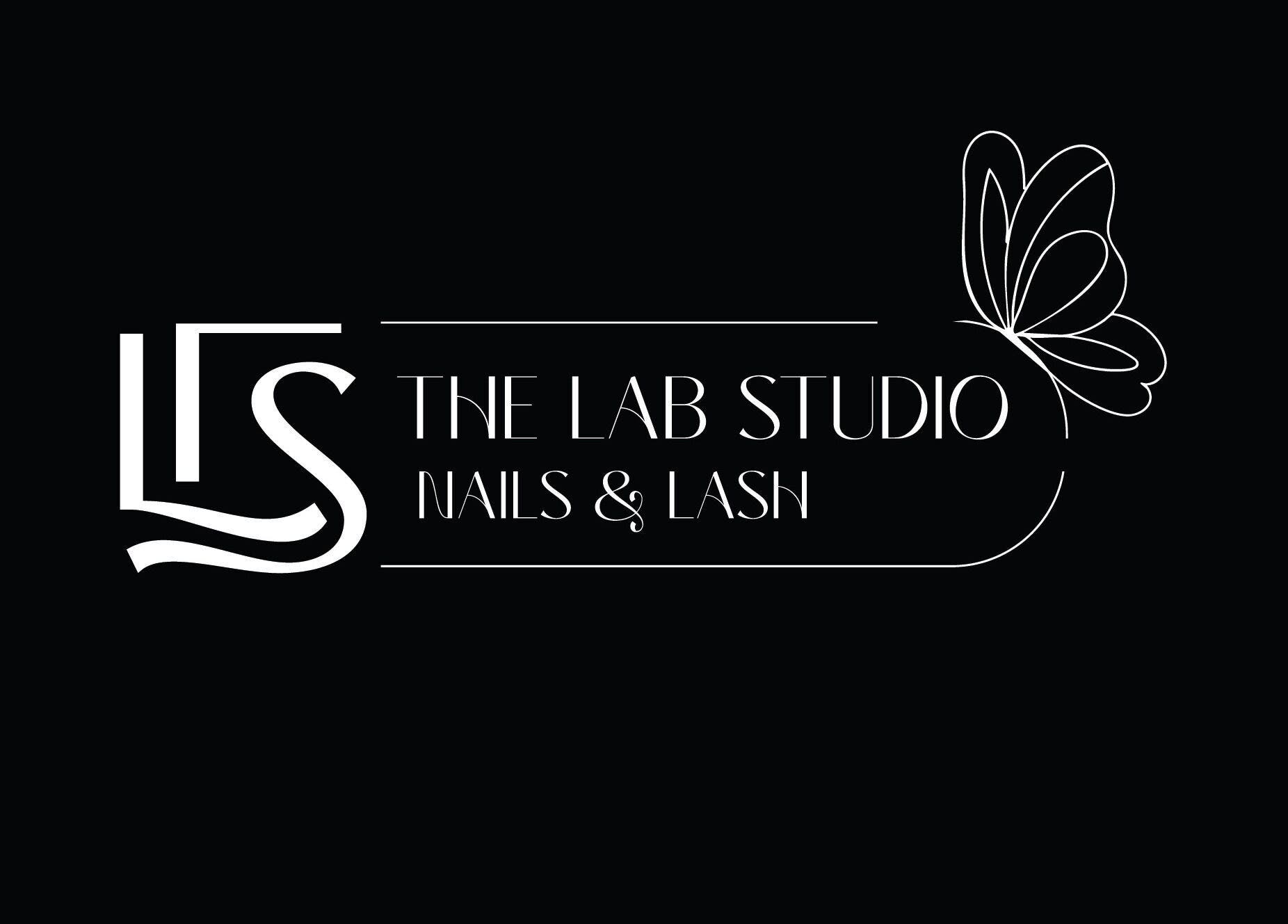 Logo of The Lab Studio Nails & Lash in Washington Township, Ohio, US with elegant butterfly design.