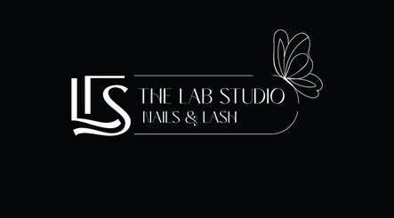 Logo of The Lab Studio Nails & Lash in Washington Township, Ohio, US with elegant butterfly design.