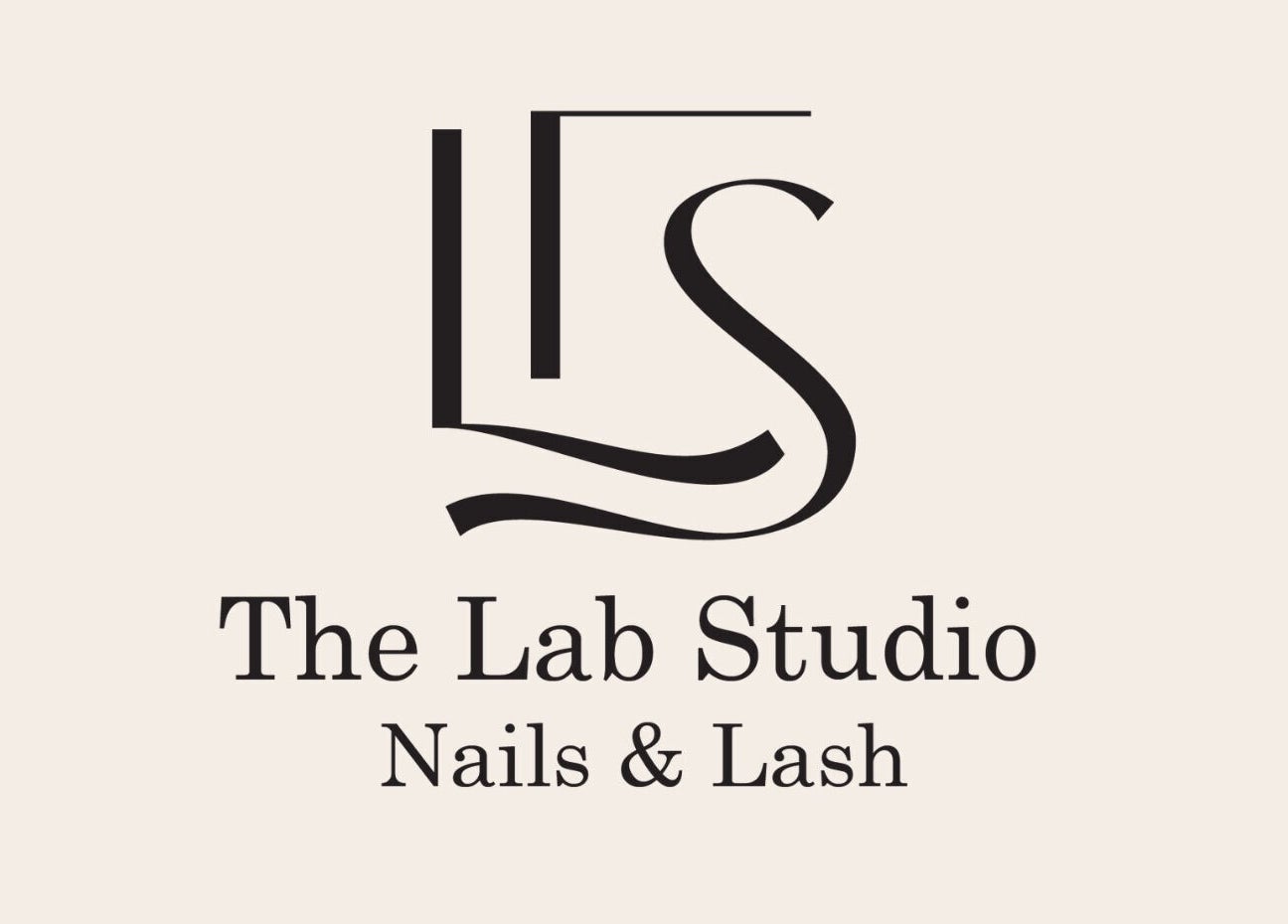 The Lab Studio Nails & Lash logo in Washington Township, Ohio, US, featuring stylish initials.