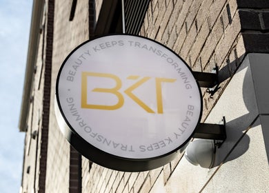 BKT BEAUTY sign on building exterior, Sydney, NSW, AU, showcasing modern elegance.