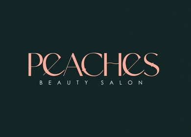 Peaches Beauty Salon logo in Timaru, Canterbury Region, NZ, showcasing elegant design and style.