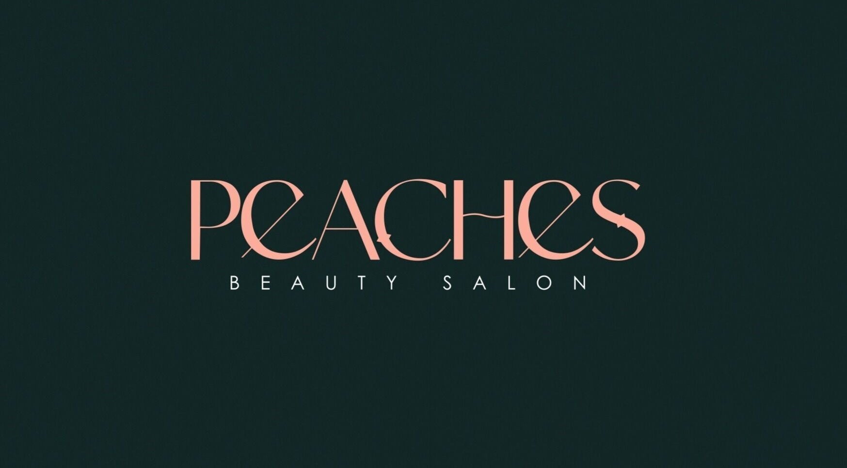 Peaches Beauty Salon logo in Timaru, Canterbury Region, NZ, showcasing elegant design and style.
