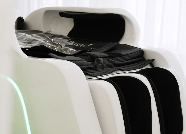Futuristic spa capsule at SYS Beauty Lounge, Dubai, Dubai, AE offering advanced wellness treatments.