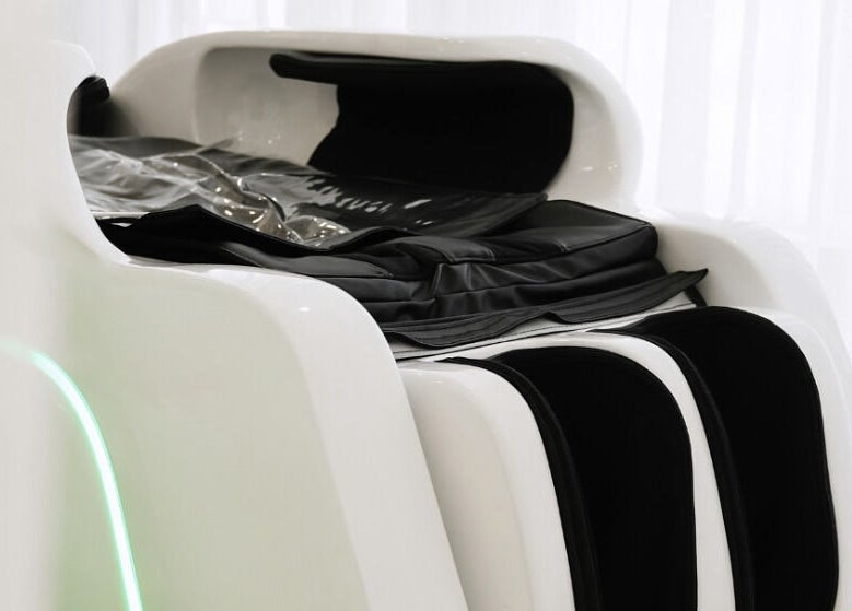 Futuristic spa capsule at SYS Beauty Lounge, Dubai, Dubai, AE offering advanced wellness treatments.