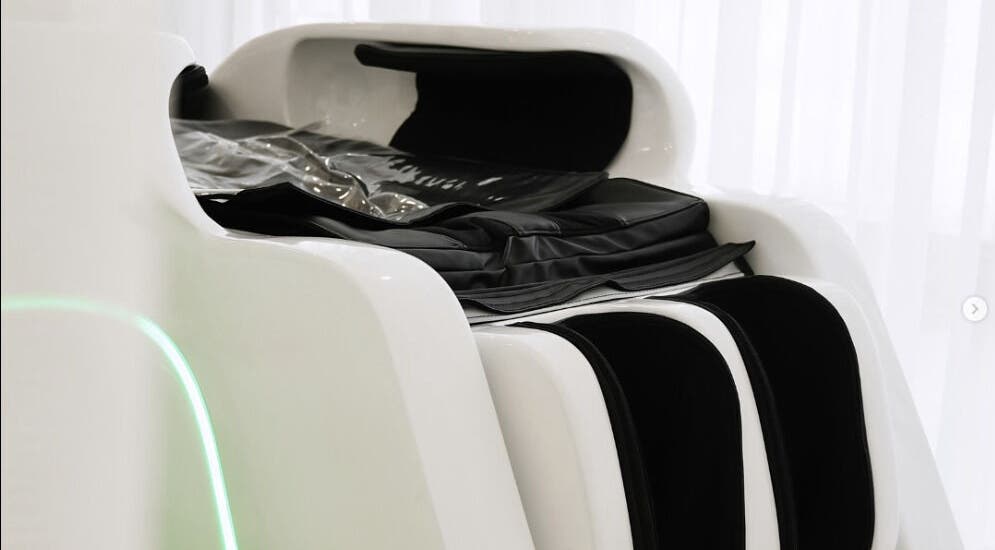 Futuristic spa capsule at SYS Beauty Lounge, Dubai, Dubai, AE offering advanced wellness treatments.