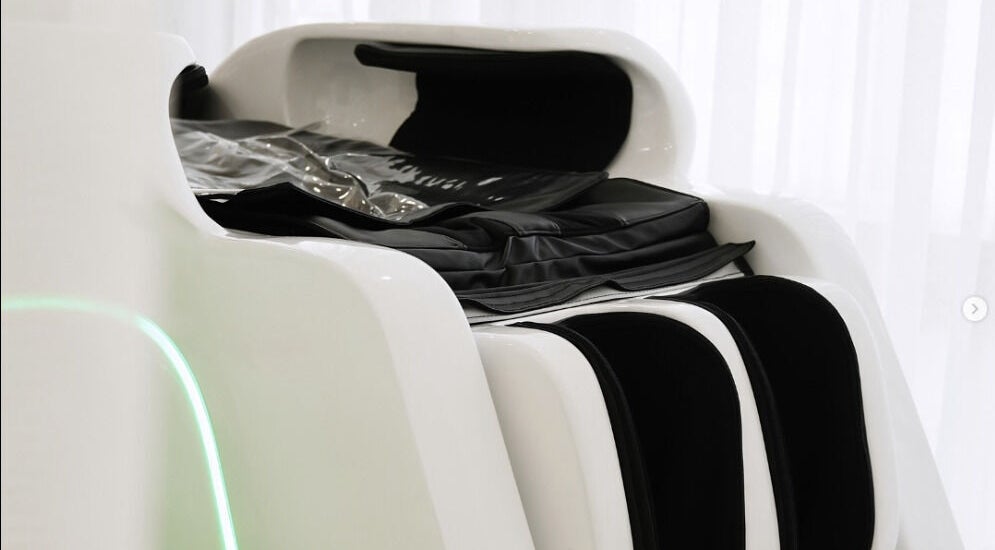 Futuristic spa capsule at SYS Beauty Lounge, Dubai, Dubai, AE offering advanced wellness treatments.