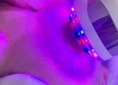 LED light therapy at Aesthetics by Juhliah J M, Bend, Oregon, US. Enhancing skin wellness and rejuvenation.