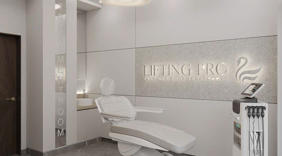 Modern treatment room at Lifting Pro Face and Body Treatments Spa in Dubai, Dubai, AE.