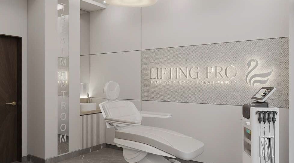 Modern treatment room at Lifting Pro Face and Body Treatments Spa in Dubai, Dubai, AE.