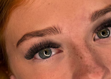 Close-up of styled eyelashes at Lash J Kreation, Cork, County Cork, IE.