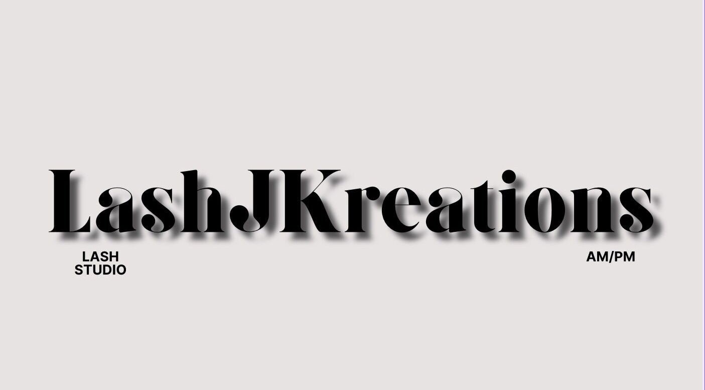 Lash J Kreation logo, Cork, County Cork, IE. Elegant black text on light gray background.