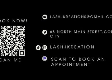 Scan to book at Lash J Kreation, 68 North Main Street, Cork, County Cork, IE.