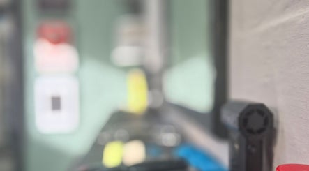 Close-up of styling tools at Studio 7 Barber in Dungannon, Northern Ireland, GB.