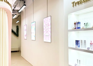 Interior view of Blinkbar at Orchard Gateway, Singapore, SG. Displays and decor create a tranquil atmosphere.
