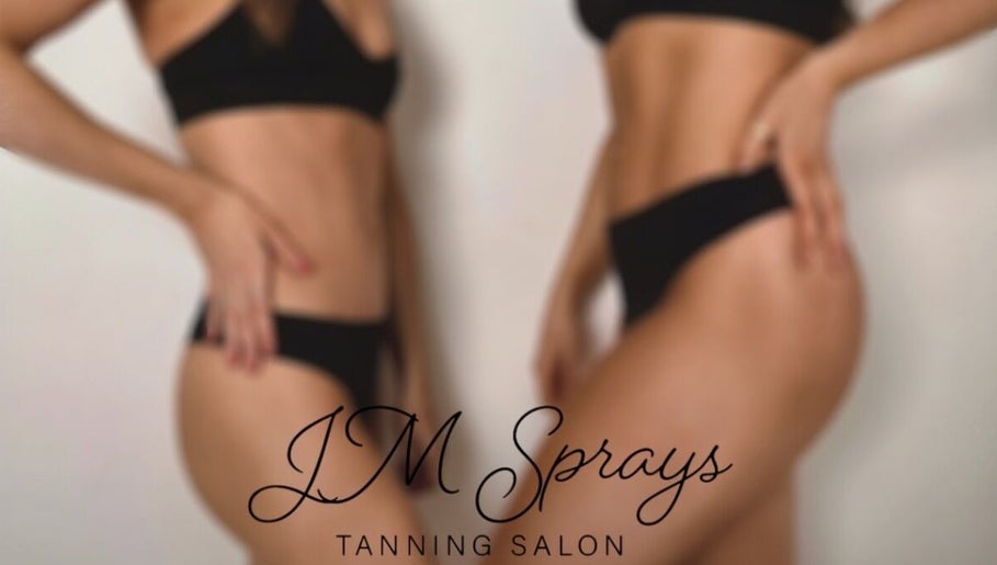 Models showcasing tans at JM Sprays, CRIEFF, Scotland, GB with signature bikini styles.