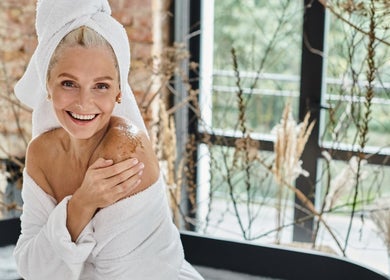 Relaxing spa experience at Skin Therapy Spa - Denia, Denia, Alicante, ES with a joyful guest.