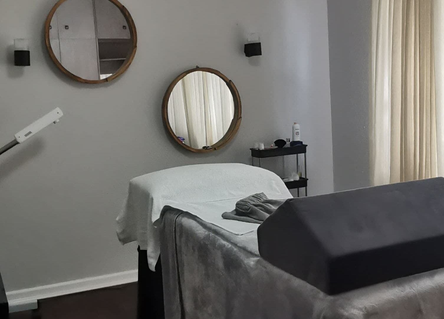 Cozy treatment room at Paffetto Skin Aesthetics, Cape Town, Western Cape, ZA, featuring relaxation ambiance.