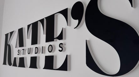 Stylish Kate's Studio wall sign, Coalville, England, GB - clean modern design.