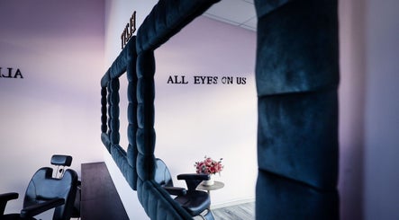 Chic interior at Elzyt Brows by Patricija, Drogheda, County Louth, IE featuring elegant decor and seating.