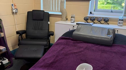 Comfortable massage chair at My Healing Hands, Burton Upon Trent, England, GB provides a soothing wellness experience.