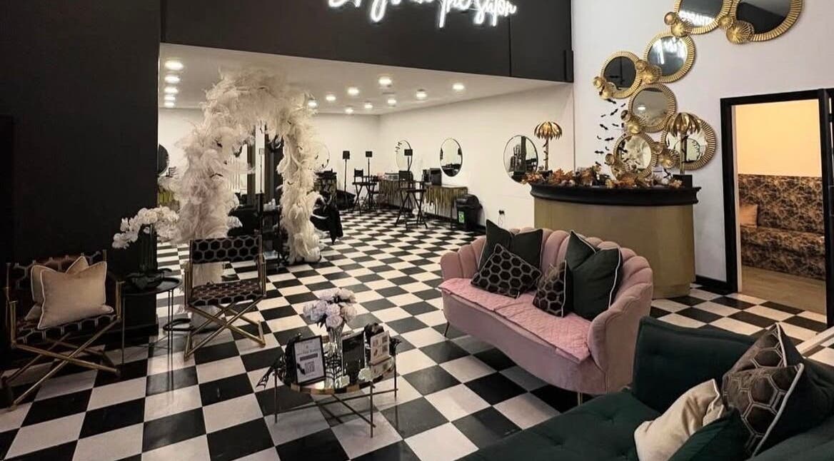 Interior of The Curl Station in Liverpool, England, GB showing stylish seating and elegant decor.