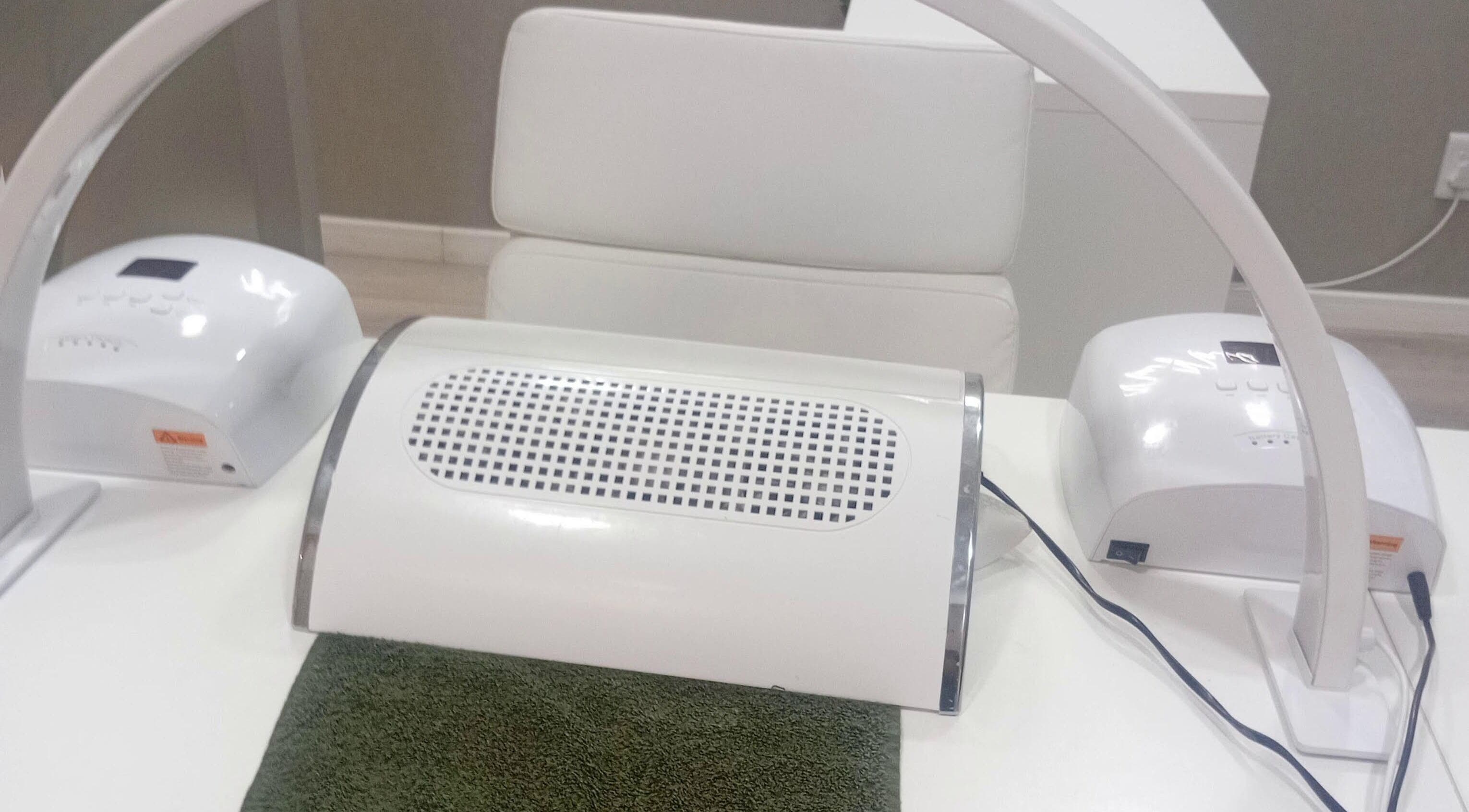 Professional nail and beauty equipment at Glow Gang Studio, Cape Town, Western Cape, ZA.