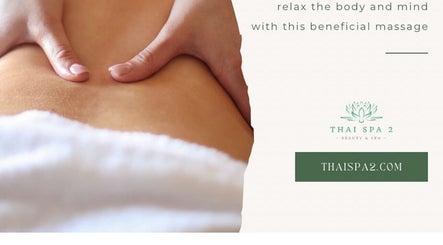 Massage therapist performing relaxing massage at Thaispa massage 2, Las Vegas, Nevada, US.