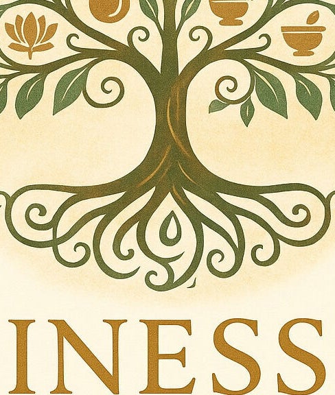 Finesse logo featuring a stylized tree with wellness icons, located in Dunfermline, Scotland, GB.