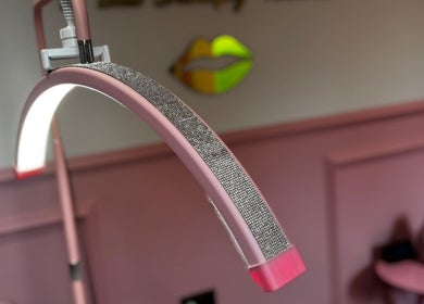 Elegant beauty light at Mirabellabymegan, Newcastle-under-lyme, England, GB enhancing salon ambiance.