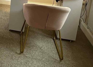 Stylish salon chair at Ellies Lash and Nails Studio, Saint Austell, England, GB. Perfect for comfort and aesthetics.