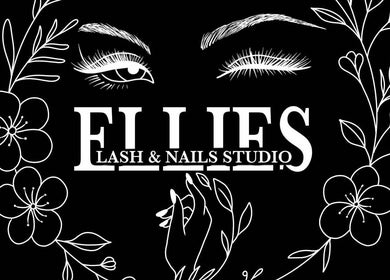 Logo of Ellies Lash and Nails Studio featuring floral design, Saint Austell, England, GB.