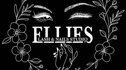 Logo of Ellies Lash and Nails Studio featuring floral design, Saint Austell, England, GB.