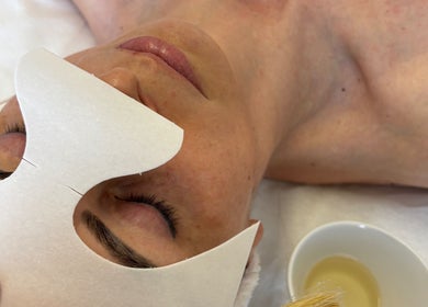 Relaxace při pleťové masce v Beauty Identity DH, Hlavní Město Praha, Hlavní Město Praha, CZ.