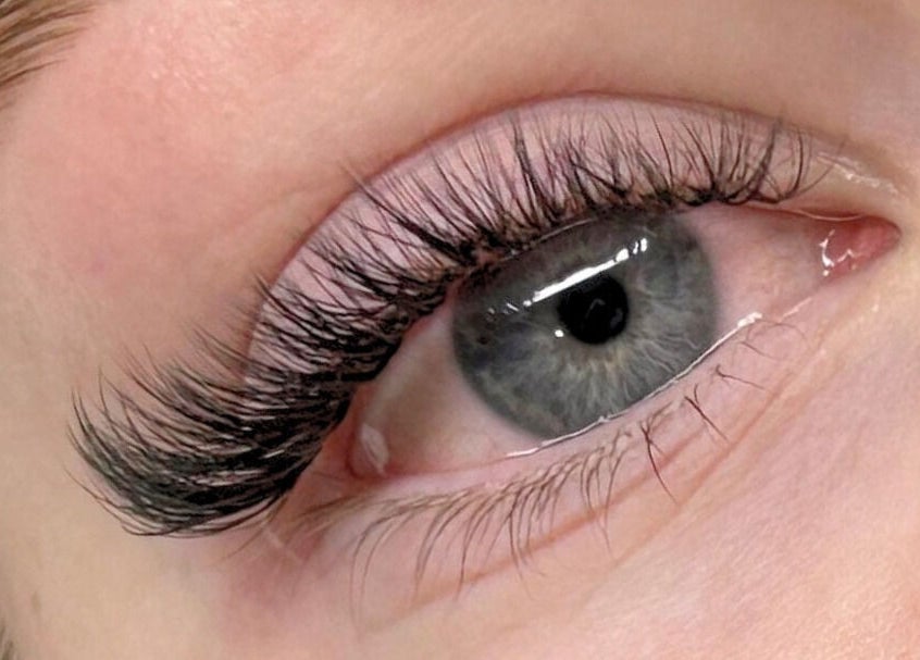Close-up of expertly applied lashes at Lash Radiance in Melbourne, Victoria, AU, showcasing natural beauty.